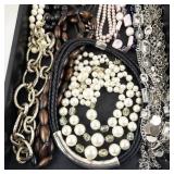 Collection of Assorted Costume Jewelry Necklaces and Bracelets