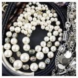Collection of Assorted Costume Jewelry Necklaces and Bracelets