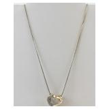 Vermeil (Sterling Silver) Heart Pendant Necklace