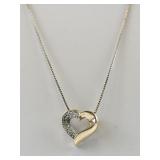 Vermeil (Sterling Silver) Heart Pendant Necklace