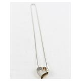 Vermeil (Sterling Silver) Heart Pendant Necklace