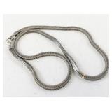16 Inch Sterling Silver UNIQUE Box-Style Herringbone Chain Necklace
