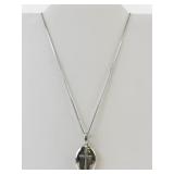 18" Sterling Silver Necklace with Cross Design (925)