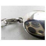 18" Sterling Silver Necklace with Cross Design (925)