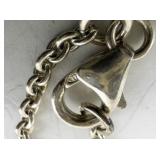 Sterling Silver Interlocking Circle Pendant Necklace