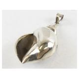 Sterling Silver Shell Pendant (LARGE)
