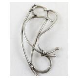 Sterling Silver Abstract Brooch 16.4 dwt