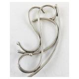 Sterling Silver Abstract Brooch 16.4 dwt