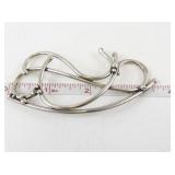 Sterling Silver Abstract Brooch 16.4 dwt