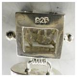 Sterling Silver and Turquoise Bracelet with Matching Earrings Set