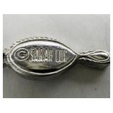 Sarah Coventry Silver Tone Necklace with Black Cabochon Accents