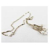 Sarah Coventry Gold Tone Necklace with Pearl Drop Pendant