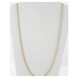 2.2mm 26-Inch Vermeil Sterling Silver Snake Chain Necklace
