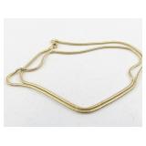 2.2mm 26-Inch Vermeil Sterling Silver Snake Chain Necklace
