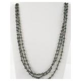 Heishi Bead and Turquoise Triple Strand Necklace