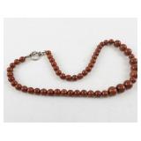 Vintage Red Coral Beaded Necklace