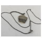 Ron Senungetuk (Inuit) Sterling Silver Pendant Necklace,