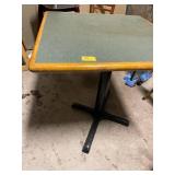 30 x 30 Table laminate table with cast iron legs