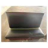 Red and Black Large Booth 53 L x 40.5 H