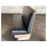 Red and Black Large Booth 53 L x 40.5 H