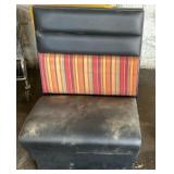 Black & Multi Color patter Small Booth 28.5 L X 42.5 H