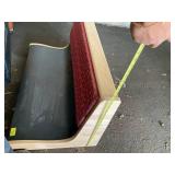 Red pattern and Black Medium Booth Without stand 44 1/4 L x 22 H