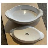 Lot of oval serving platters