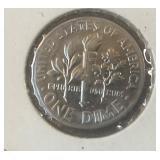 1973D brilliant uncirculated dime