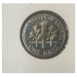 Uncirculated 1974 S DIME IN COIN CARD