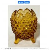 Vintage Amber Glass egg