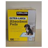 NEW KIRKLAND SIGNATURE EXTRA-LARGE ABSORBENT PADS (100CT.) NEW KIRKLAND SIGNATURE EXTRA-LARGE ABSORBENT PADS (100CT.)
