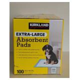 NEW KIRKLAND SIGNATURE EXTRA-LARGE ABSORBENT PADS (100CT.) NEW KIRKLAND SIGNATURE EXTRA-LARGE ABSORBENT PADS (100CT.)