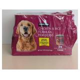 NEW KIRKLAND SIGNATURE CHICKEN & RICE FORMULA FOR DOGS 24PK. NEW KIRKLAND SIGNATURE CHICKEN & RICE FORMULA FOR DOGS 24PK.