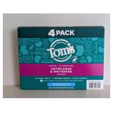 NEW TOM’S ANTIPLAQUE & WHITENING TOOTHPASTE 4PK. NEW TOM’S ANTIPLAQUE & WHITENING TOOTHPASTE 4PK.
