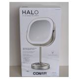 NEW CONAIR HALO LED RECHARGEABLE MIRROR NEW CONAIR HALO LED RECHARGEABLE MIRROR