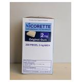 NEW NICORETTE GUM 2MG. (200PCS.) NEW NICORETTE GUM 2MG. (200PCS.)