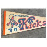 Vintage Minnesota Kicks Soccer Pennant