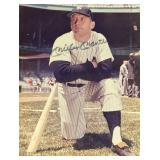 Vintage Autographed Photograph Plaque of #7 Mickey Mantle