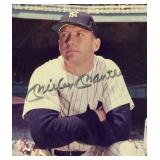 Vintage Autographed Photograph Plaque of #7 Mickey Mantle