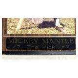 Vintage Autographed Photograph Plaque of #7 Mickey Mantle