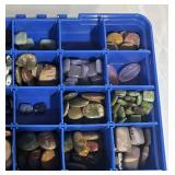 Double Sided Organizer FULL of Jewelry / Crafting Stones