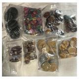 Double Sided Organizer FULL of Jewelry / Crafting Stones