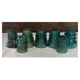 Variety of Vintage Glass Insulators
