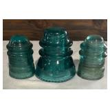 Variety of Vintage Glass Insulators