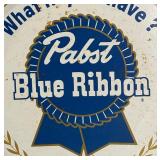 Vintage Pabst Blue Ribbon Beer Metal Serving Tray
