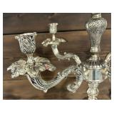 Elegant Vintage Silver Plated Candelabra