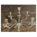 Elegant Vintage Silver Plated Candelabra
