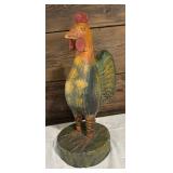 Decorative Wooden Rooster Figurine