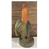 Decorative Wooden Rooster Figurine
