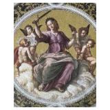 "Justice" Ceiling Tondo Fresco Print by Rachael Sanzio
